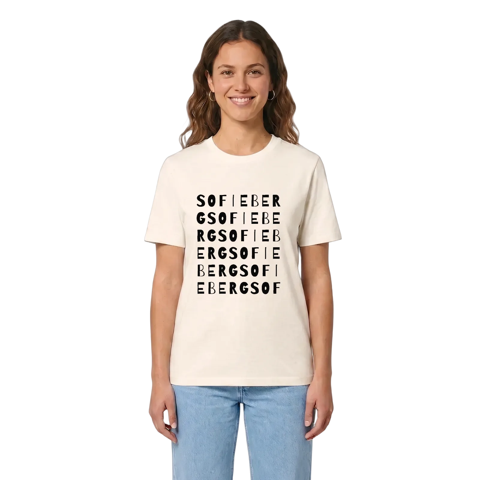 Sofieberg ordlek t-shirt – Vintage White, i miljö