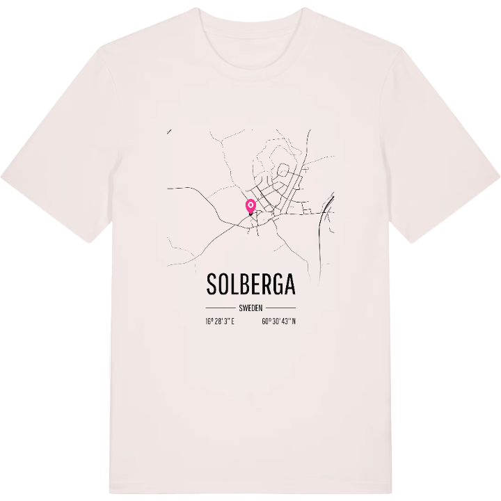 Solberga karta t-shirt – t-shirt från PinShirt