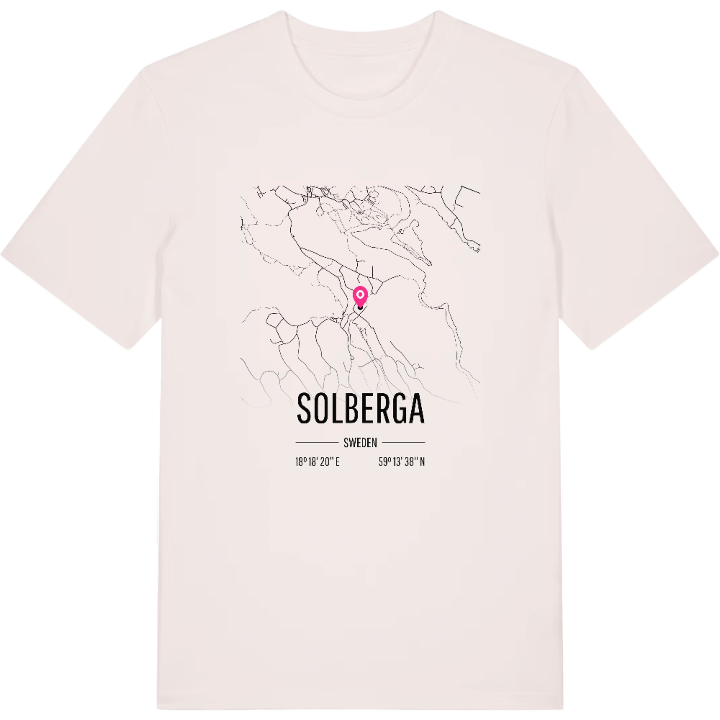 Solberga karta t-shirt – t-shirt från PinShirt