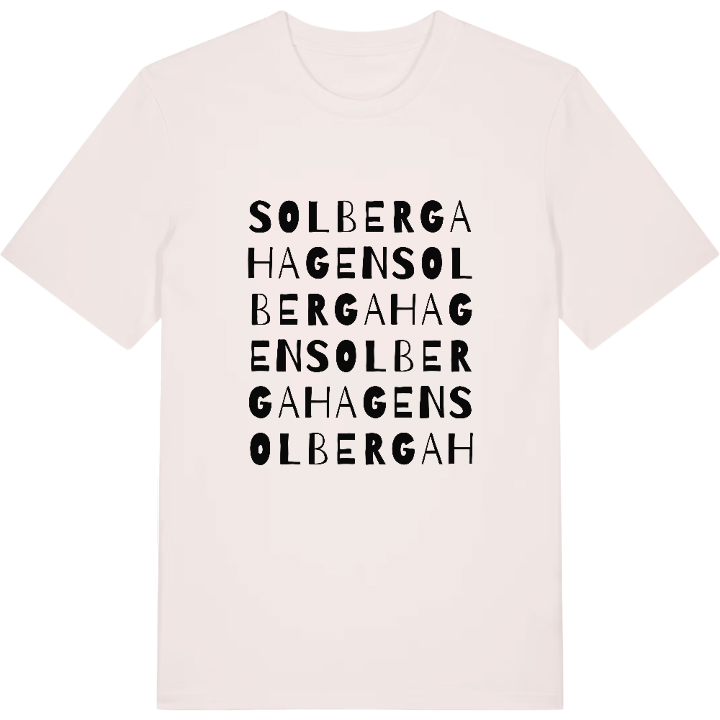 Solbergahagen ordlek t-shirt – t-shirt från PinShirt