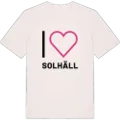 Jag älskar Solhäll t-shirt stort tryck