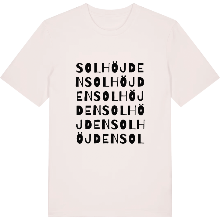Solhöjden ordlek t-shirt – t-shirt från PinShirt