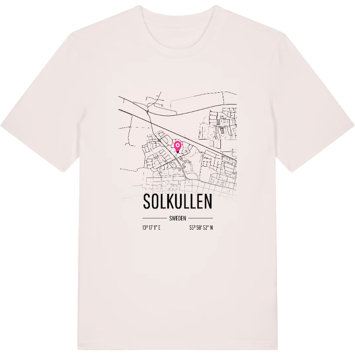 Solkullen karta t-shirt – t-shirt från PinShirt
