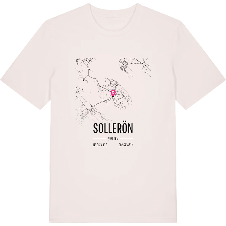 Sollerön karta t-shirt – t-shirt från PinShirt