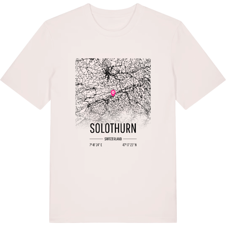 Solothurn karta t-shirt – t-shirt från PinShirt