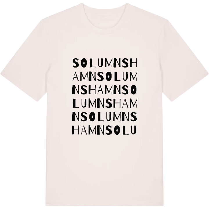 Solumnshamn ordlek t-shirt – t-shirt från PinShirt