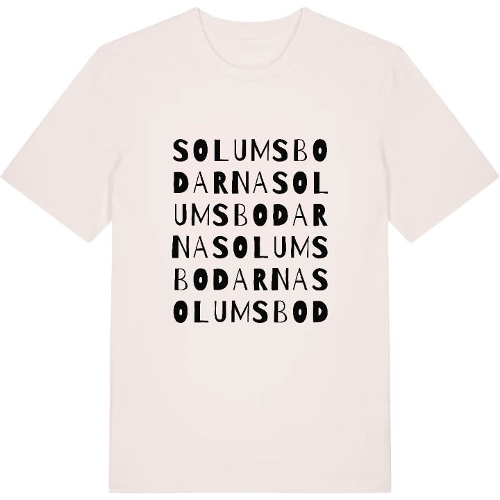 Solumsbodarna ordlek t-shirt – t-shirt från PinShirt