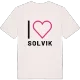 Jag älskar Solvik t-shirt stort tryck