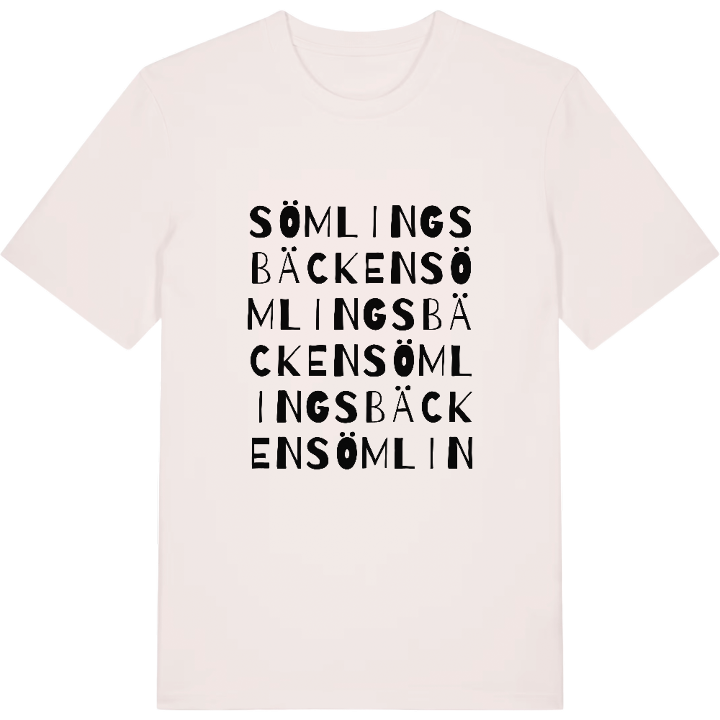 Sömlingsbäcken ordlek t-shirt – t-shirt från PinShirt