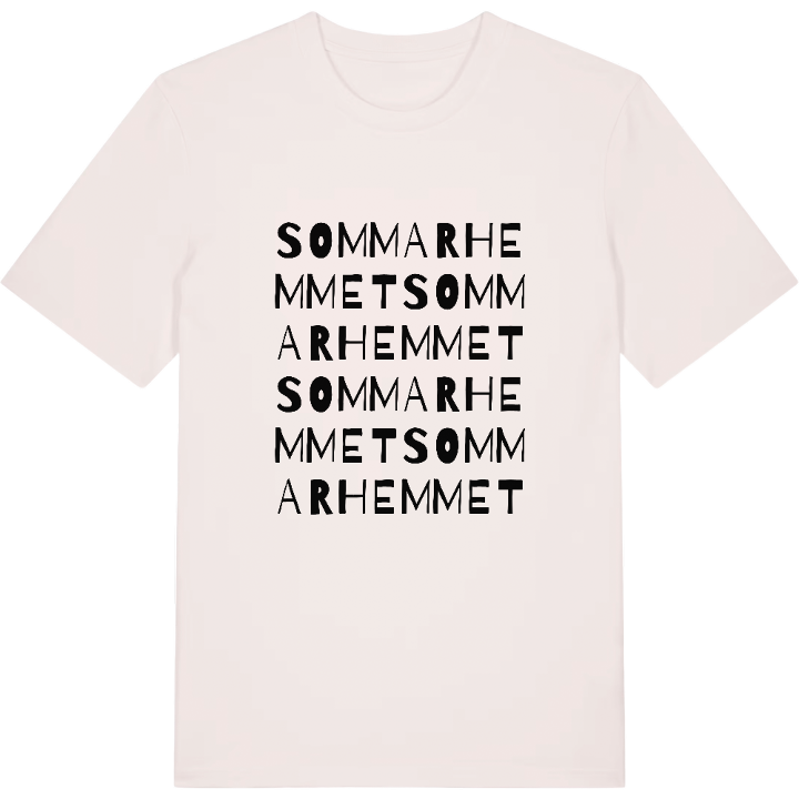 Sommarhemmet ordlek t-shirt – t-shirt från PinShirt