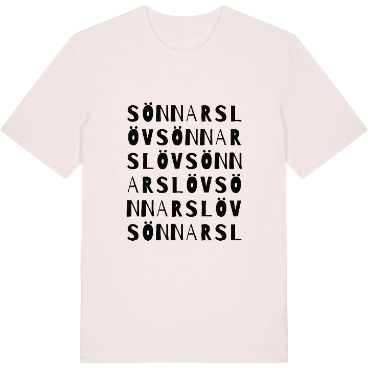 Sönnarslöv ordlek t-shirt – t-shirt från PinShirt