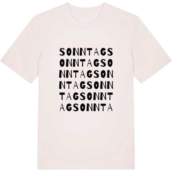 Sonntag ordlek t-shirt – t-shirt från PinShirt
