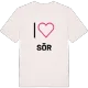 Jag älskar Sör t-shirt stort tryck