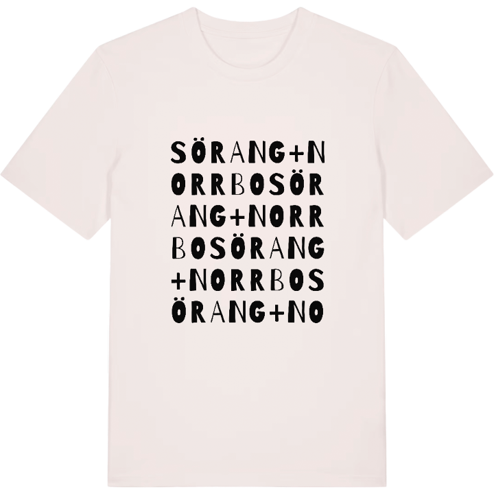 Sörang + Norrbo ordlek t-shirt – t-shirt från PinShirt