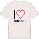 Jag älskar Sorède t-shirt stort tryck