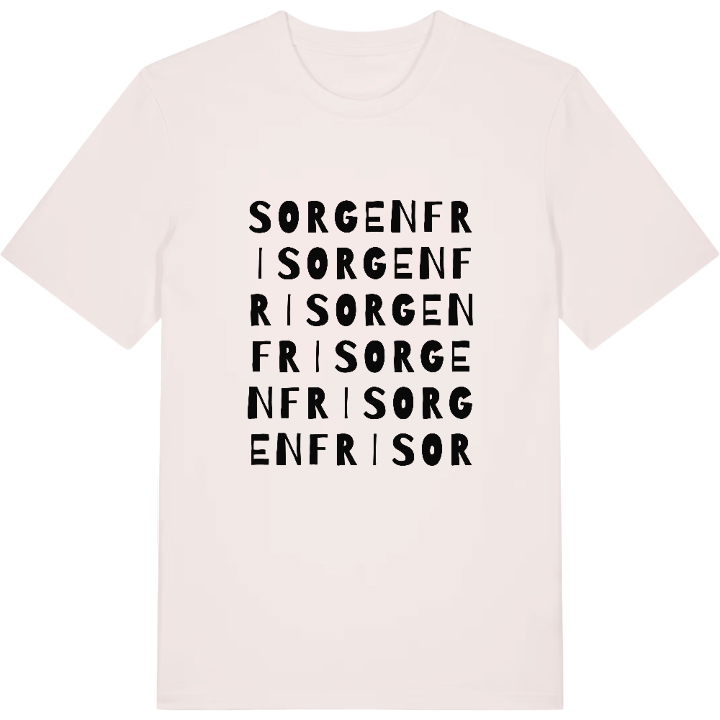 Sorgenfri ordlek t-shirt – t-shirt från PinShirt