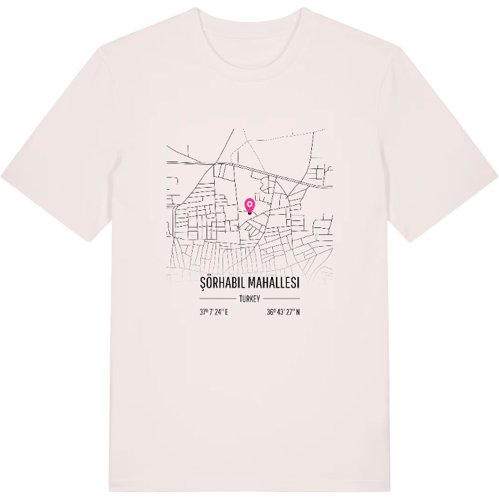 Şörhabil Mahallesi karta t-shirt – t-shirt från PinShirt
