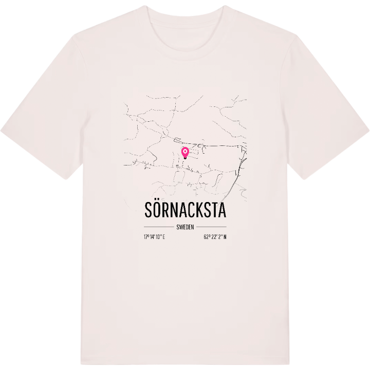 Sörnacksta karta t-shirt – t-shirt från PinShirt