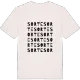 Sorte ordlek t-shirt