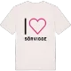 Jag älskar Sörvigge t-shirt stort tryck
