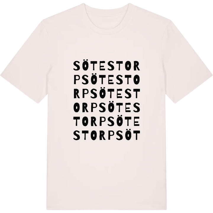 Sötestorp ordlek t-shirt – t-shirt från PinShirt