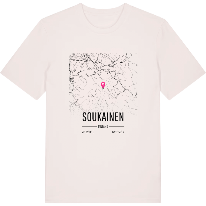 Soukainen karta t-shirt – t-shirt från PinShirt
