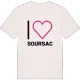 Jag älskar Soursac t-shirt stort tryck