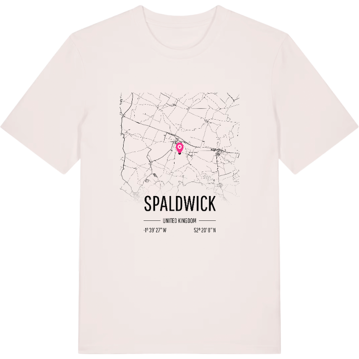 Spaldwick karta t-shirt – t-shirt från PinShirt