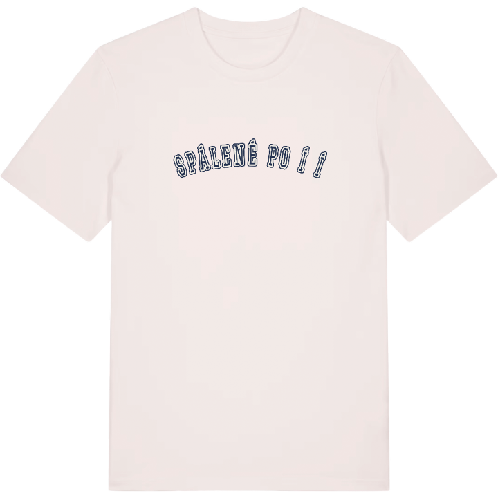 Spálené Poříčí college t-shirt – t-shirt från PinShirt