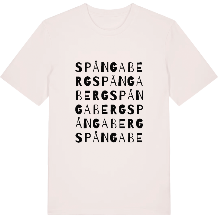 Spångaberg ordlek t-shirt – t-shirt från PinShirt