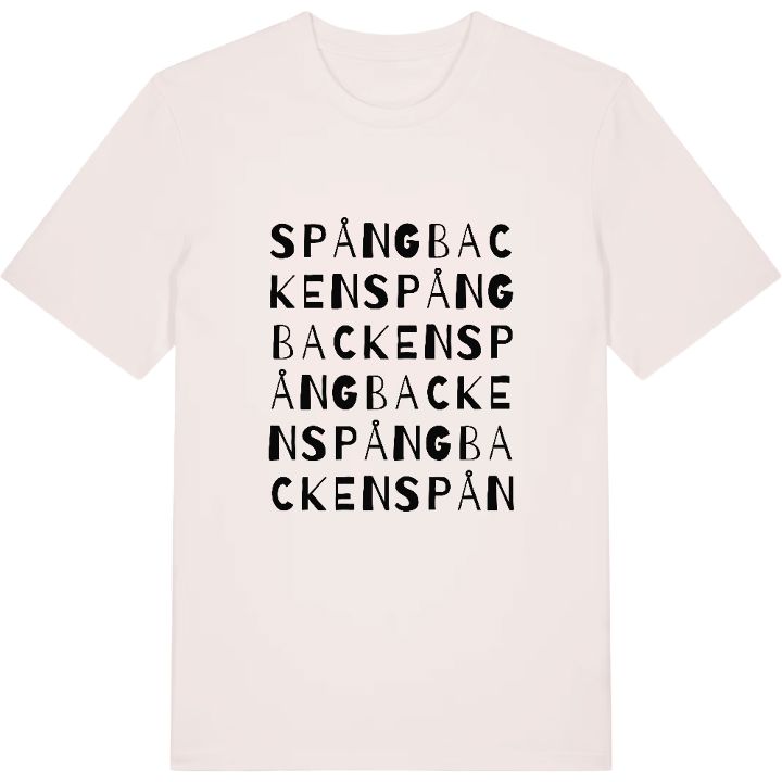 Spångbacken ordlek t-shirt – t-shirt från PinShirt