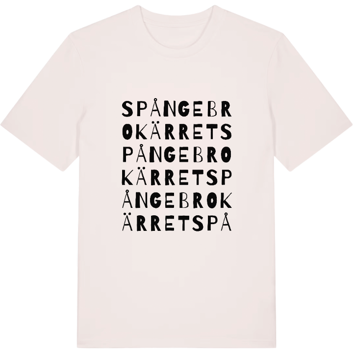 Spångebrokärret ordlek t-shirt – t-shirt från PinShirt