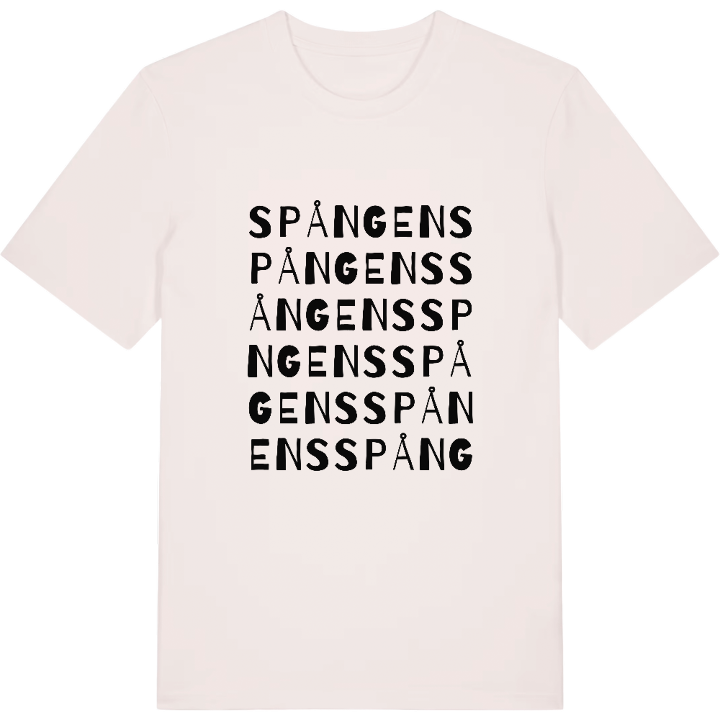 Spångens ordlek t-shirt – t-shirt från PinShirt