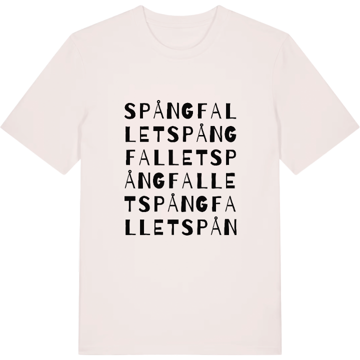 Spångfallet ordlek t-shirt – t-shirt från PinShirt