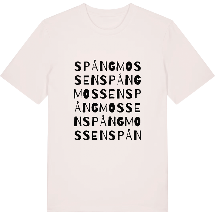 Spångmossen ordlek t-shirt – t-shirt från PinShirt
