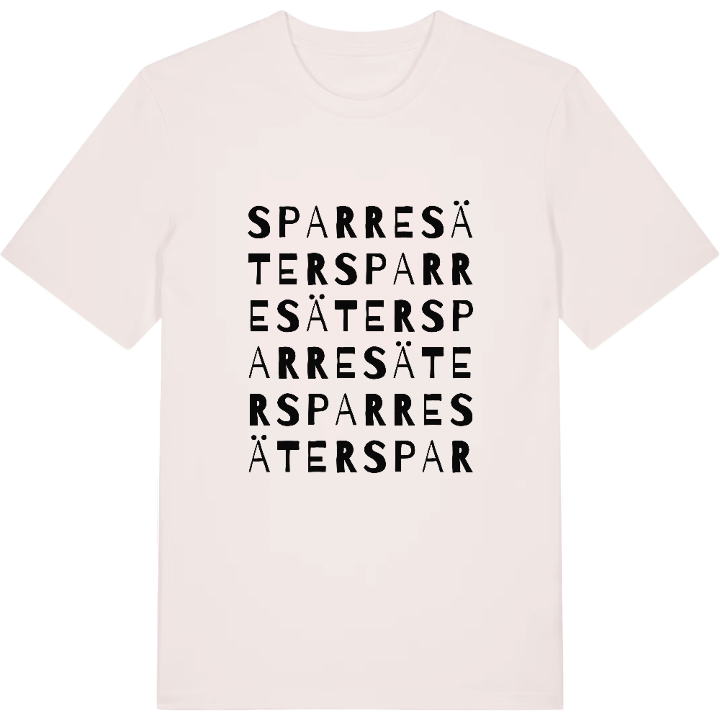 Sparresäter ordlek t-shirt – t-shirt från PinShirt