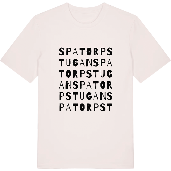 Spatorpstugan ordlek t-shirt – t-shirt från PinShirt