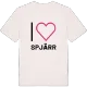 Jag älskar Spjärr t-shirt stort tryck