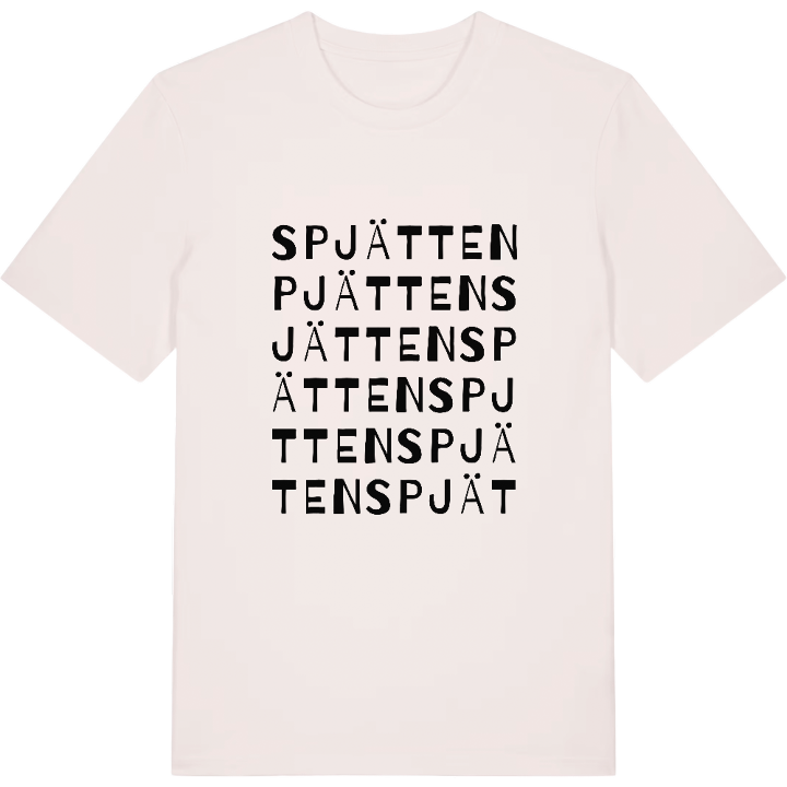 Spjätten ordlek t-shirt – t-shirt från PinShirt