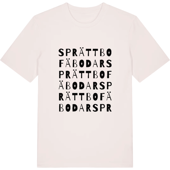Sprättbo fäbodar ordlek t-shirt – t-shirt från PinShirt