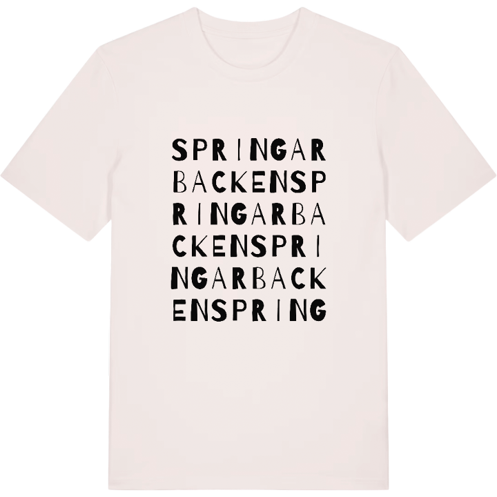 Springarbacken ordlek t-shirt – t-shirt från PinShirt