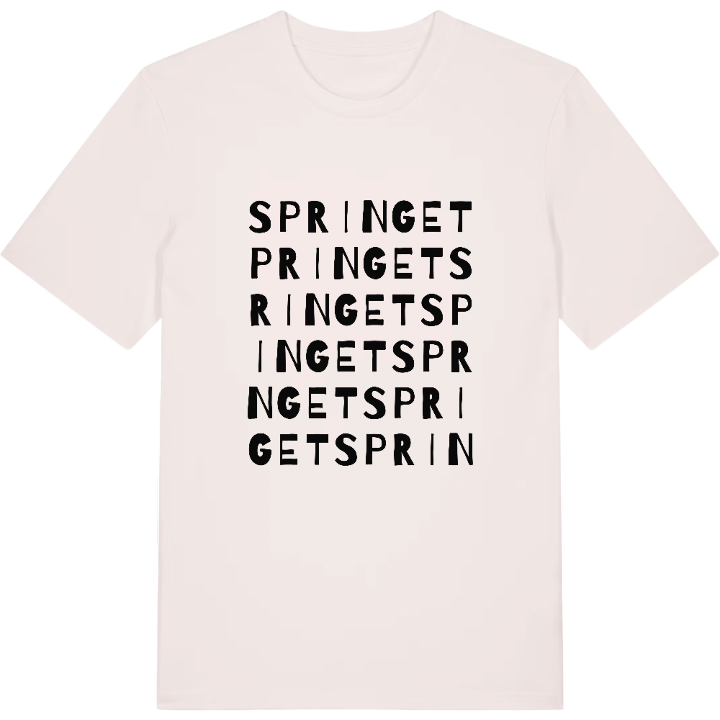 Springet ordlek t-shirt – t-shirt från PinShirt