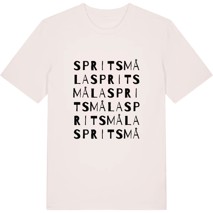 Spritsmåla ordlek t-shirt – t-shirt från PinShirt