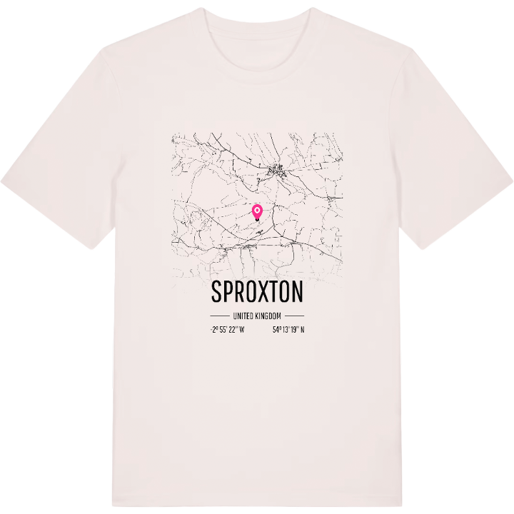 Sproxton karta t-shirt – t-shirt från PinShirt