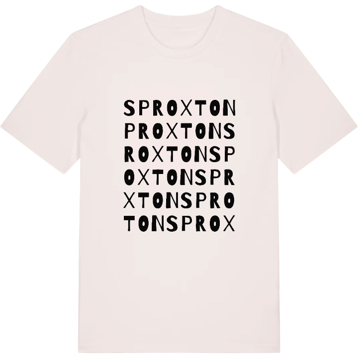 Sproxton ordlek t-shirt – t-shirt från PinShirt