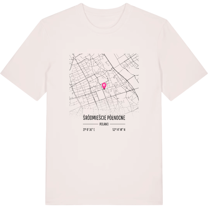 Śródmieście Północne karta t-shirt – t-shirt från PinShirt