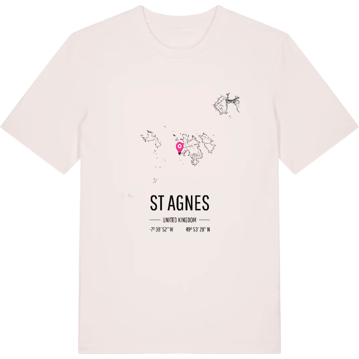 St Agnes karta t-shirt – t-shirt från PinShirt