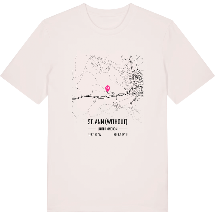 St. Ann (Without) karta t-shirt – t-shirt från PinShirt