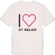 Jag älskar St Helier t-shirt stort tryck