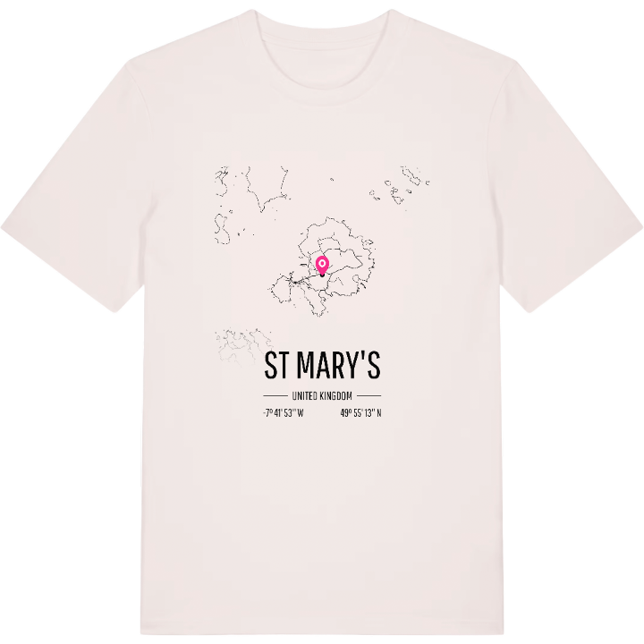 St Mary's karta t-shirt – t-shirt från PinShirt